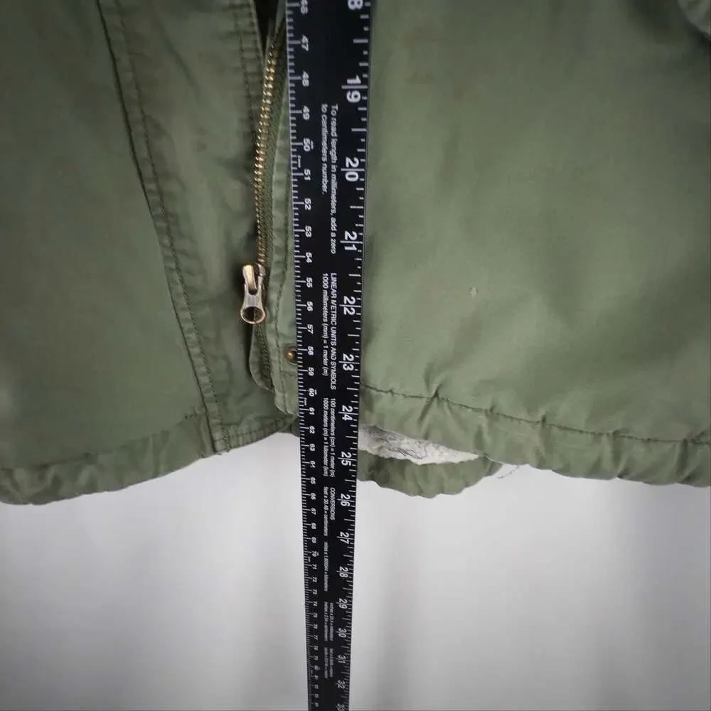 Gap Kids Girls Sherpa Lined Puffer Vest Olive Green Cozy L Quilted